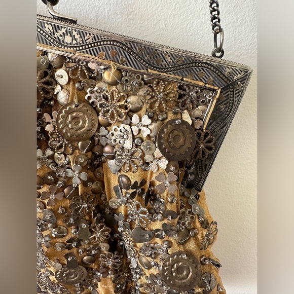 Vintage Pewter sequin purse - Picture 2 of 5